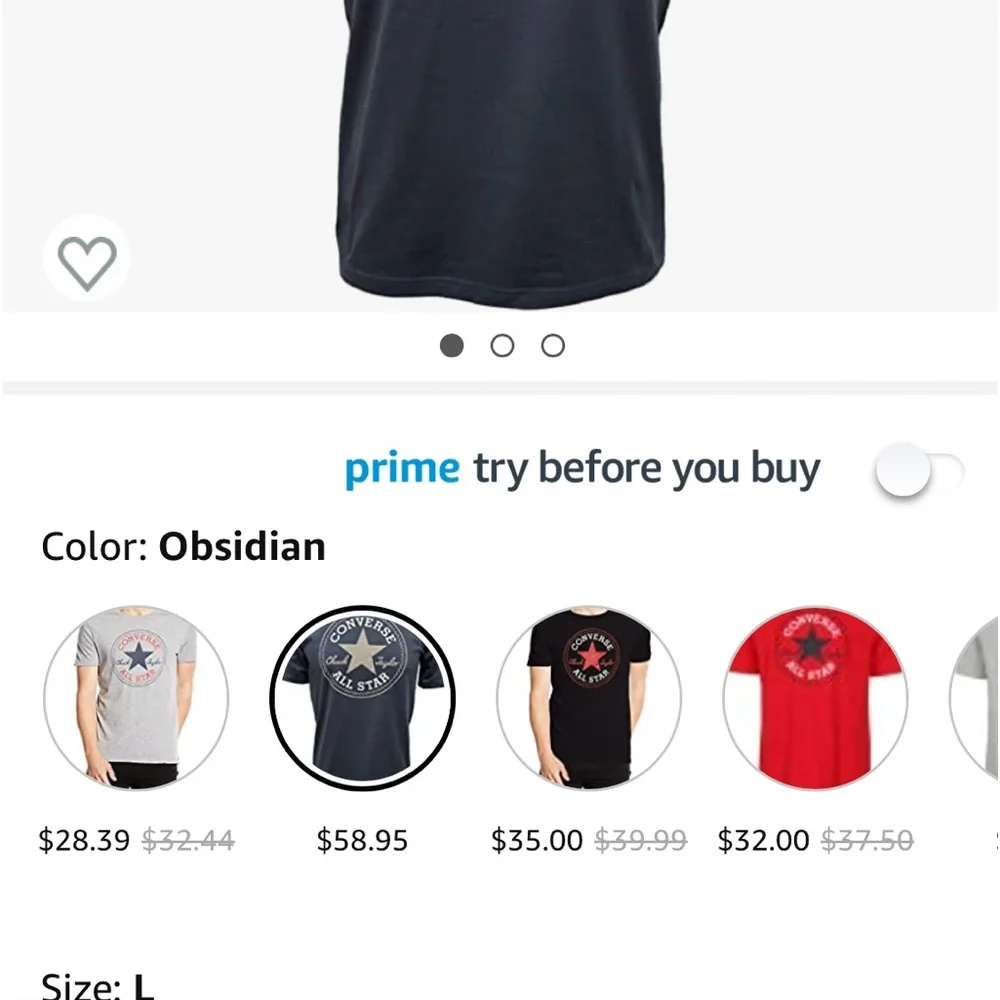 NWT Converse All Star Chuck Taylor Patch Logo Tee Men’s Small/Women’s Large - Picture 3 of 4